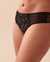 LA VIE EN ROSE Lace and Mesh Cheeky Panty Starry Night 20200414 - View1