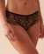 LA VIE EN ROSE Shimmering Lace and Mesh Cheeky Panty Salted Caramel 20300261 - View1
