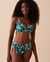 LA VIE EN ROSE AQUA Haut de bikini push-up plongeant ARUBA Feuilles tropicales bleues 70100533 - View1
