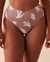 LA VIE EN ROSE AQUA SAINT LUCIA Recycled Fibers High Waist Cheeky Bikini Bottom Minimalist Bird of Paradise 70300502 - View1