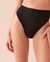 LA VIE EN ROSE AQUA CASABLANCA TEXTURED High Waist Bikini Bottom Black 70300508 - View1