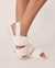 LA VIE EN ROSE Plush Open Slide Slippers Snow white 40700249 - View1