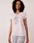 LA VIE EN ROSE Cotton Cap Sleeve Shirt Lilac 40100402 - View1