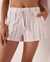 LA VIE EN ROSE Recycled Fibers Shorts with Side Pockets Ballerina pink stripes 40200378 - View1