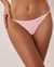 LA VIE EN ROSE Soft Knit Jersey String Panty Pink floral 20100254 - View1