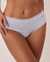 LA VIE EN ROSE Culotte bikini taille haute ultra douce détails de dentelle Ciel bleu 20100257 - View1