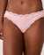 LA VIE EN ROSE Culotte bikini modal et bordure de dentelle Floral rose 20100259 - View1