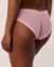 LA VIE EN ROSE Culotte bikini bordure frisée Vrai rose 20200273 - View1