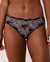 LA VIE EN ROSE Microfiber Sleek Back Bikini Panty Black 20300181 - View1