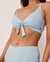 LA VIE EN ROSE AQUA Haut de bikini triangle bonnet D en fibres recyclées CORYDALIS Bleu poudre 70200072 - View1