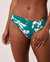 LA VIE EN ROSE AQUA Bas de bikini bande de taille torsadée HAWAII Floral bleu 70300331 - View1