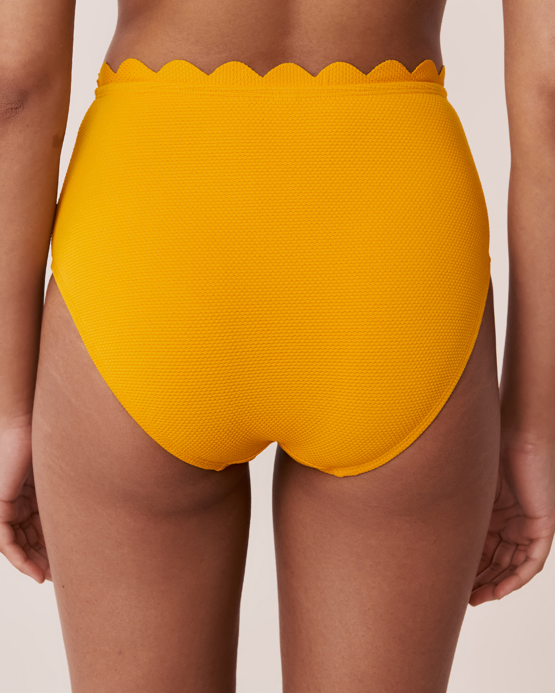 LA VIE EN ROSE AQUA TEXTURED POPCORN High Waist Bikini Bottom Mango mojito 70300332 - View2