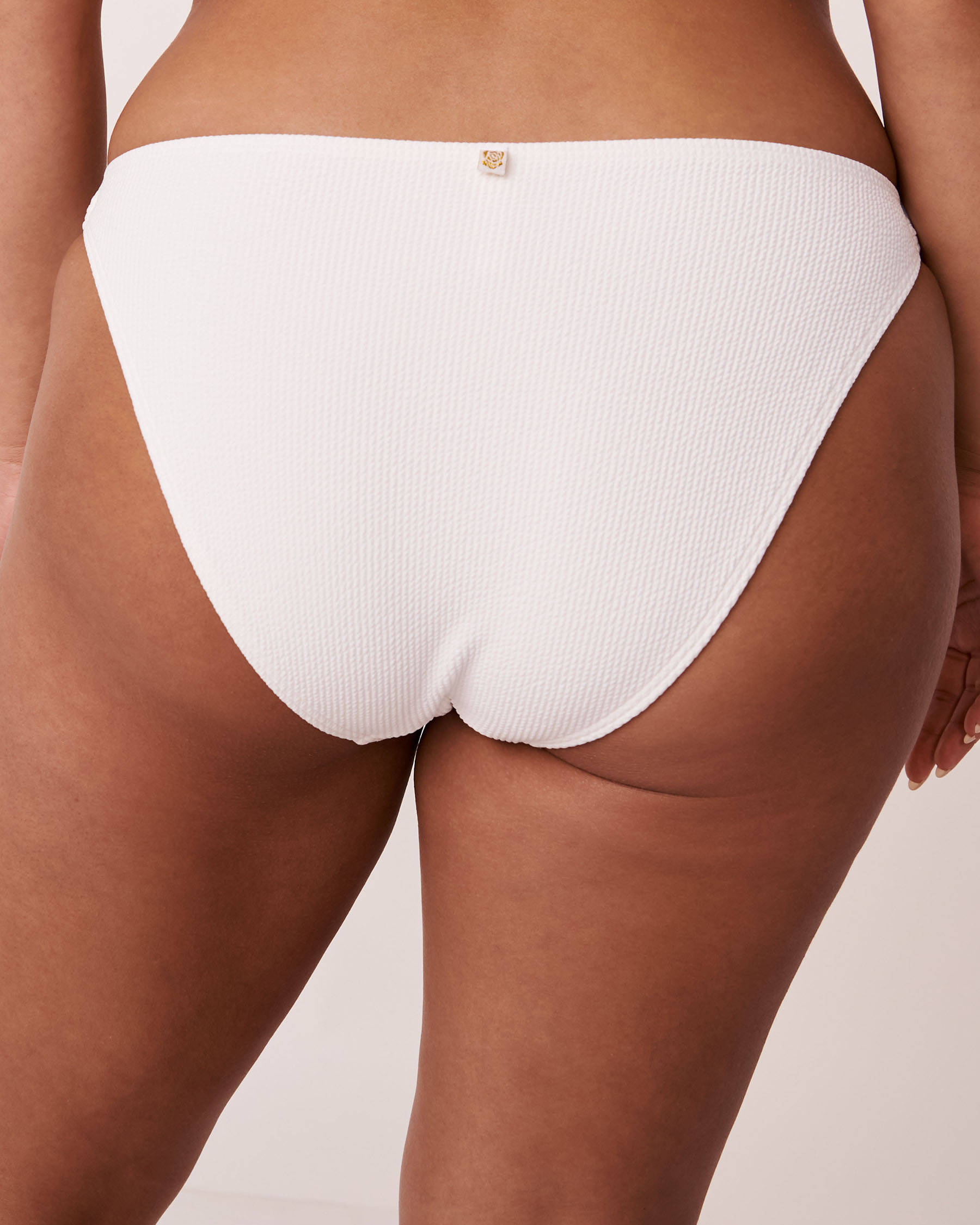 LA VIE EN ROSE AQUA BRIGHT TEXTURED Brazilian Bikini Bottom Bright white 70300342 - View2
