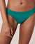 LA VIE EN ROSE AQUA FANFARE Recycled Fibers Shirred Sides Bikini Bottom Teal 70300346 - View1