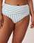 LA VIE EN ROSE AQUA Bas de bikini taille haute croisée en fibres recyclées FANFARE STREAKS Rayures 70300347 - View1