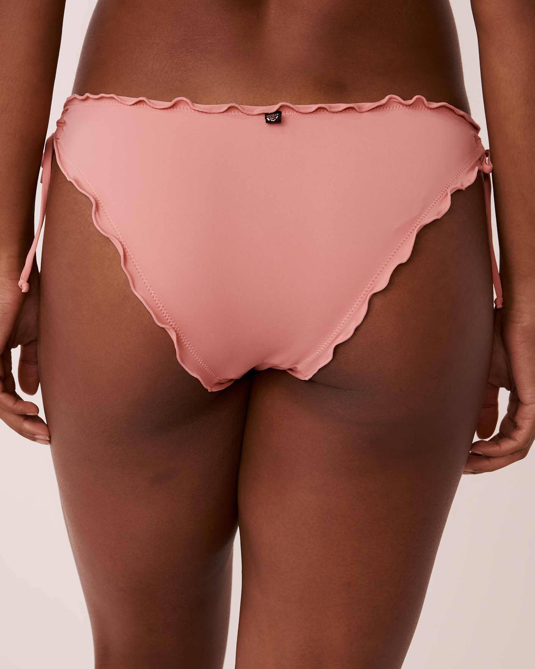 LA VIE EN ROSE AQUA SOLID Brazilian Bikini Bottom Vintage pink 70300356 - View2