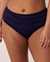 LA VIE EN ROSE AQUA COLORFUL Shirred High Waist Bikini Bottom Evening blue 70300364 - View1