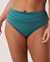 LA VIE EN ROSE AQUA COLORFUL Shirred High Waist Bikini Bottom Hydro 70300364 - View1