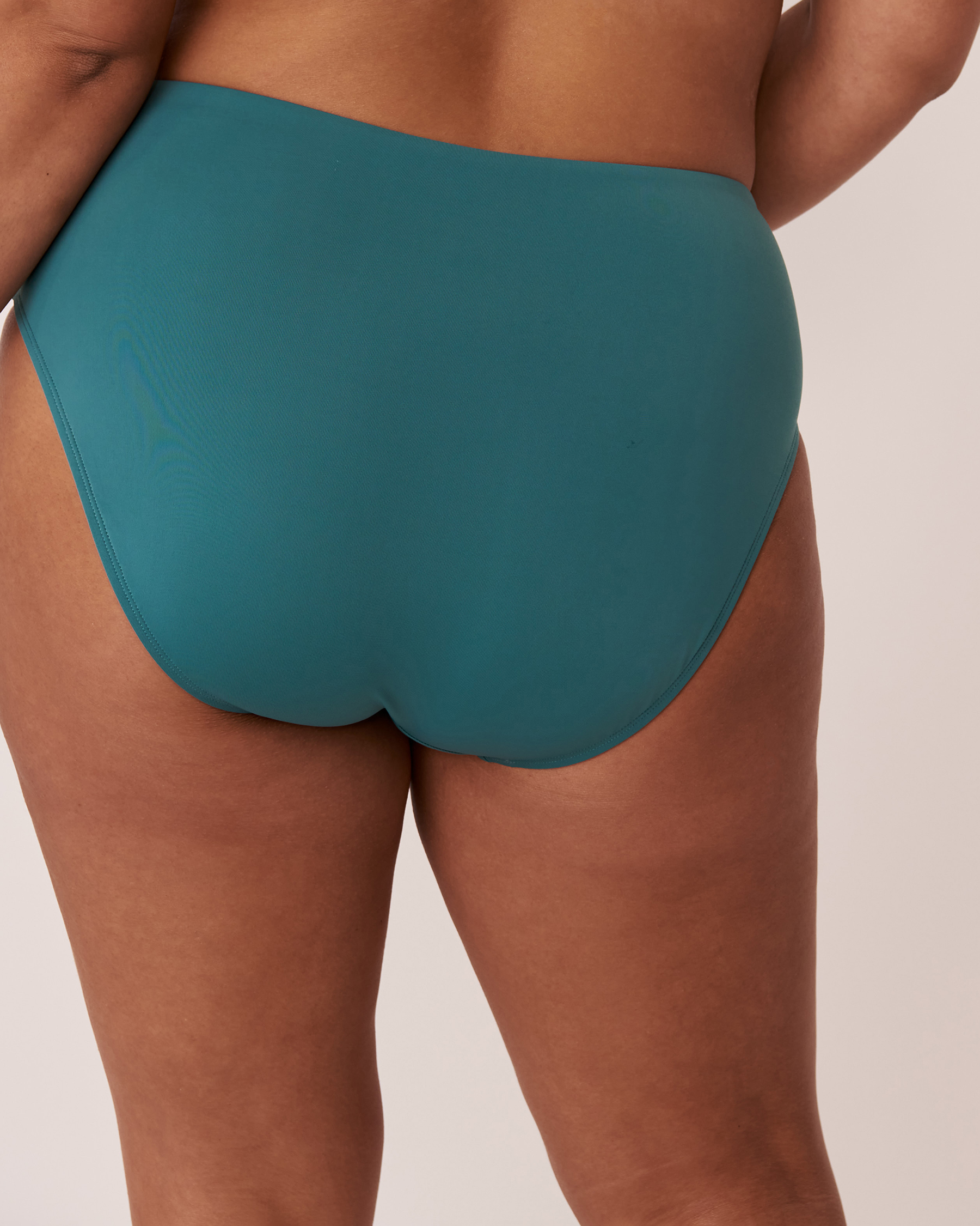 LA VIE EN ROSE AQUA COLORFUL Shirred High Waist Bikini Bottom Hydro 70300364 - View2