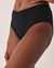 LA VIE EN ROSE AQUA SOLID Cheeky High Waist Bikini Bottom Black 70300368 - View1