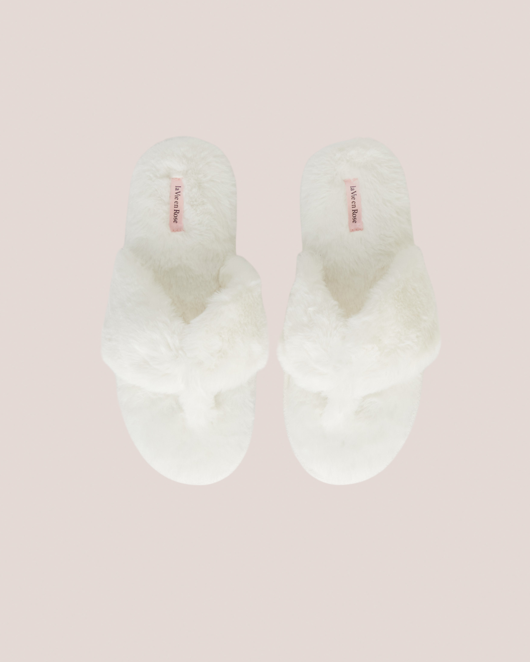 LA VIE EN ROSE Memory Foam Slide Slippers Snow white 40700259 - View3
