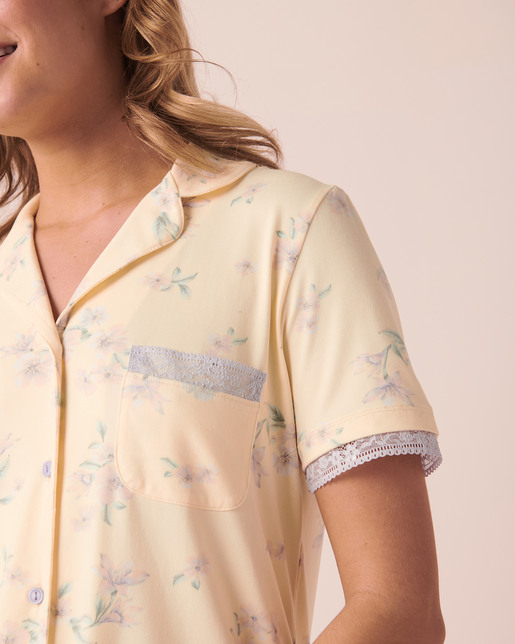 La Vie en Rose Super Soft Lace Detail Shirt. 4