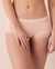 LA VIE EN ROSE Cotton and Lace Detail Boyleg Panty Dusty pink 20100279 - View1