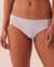 LA VIE EN ROSE Culotte bikini coton et détail de dentelle festonnée Lavande 20100281 - View1