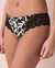 LA VIE EN ROSE Microfiber and Lace Cheeky Panty Black and white floral 20300200 - View1