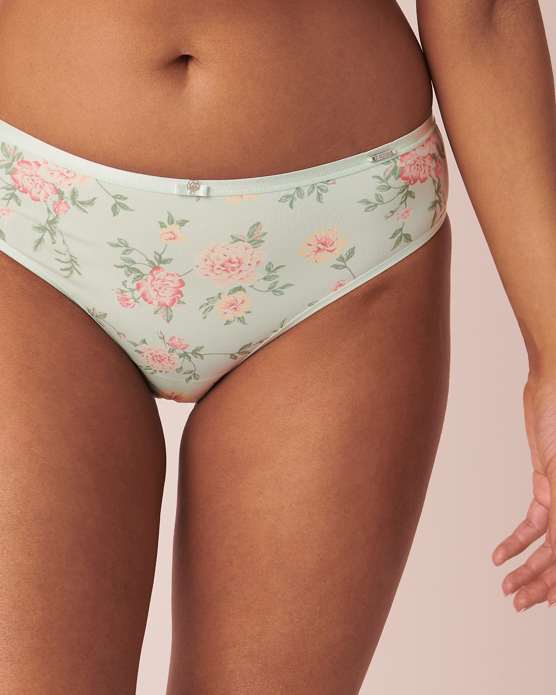 La Vie en Rose Microfiber Sleek Back Bikini Panty. 1