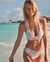 LA VIE EN ROSE AQUA SMOCKING Triangle Bikini Top Ditsy floral 70100413 - View1