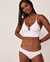 LA VIE EN ROSE AQUA SOLID Laced Back Triangle Bikini Top White 70100431 - View1