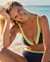 LA VIE EN ROSE AQUA COLORBLOCK Triangle Bikini Top Colorblock 70100437 - View1