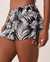 LA VIE EN ROSE AQUA PALM LEAVES Skirt Bikini Bottom Leaves 70300377 - View1