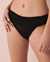 LA VIE EN ROSE AQUA SMOCKING Wide Waistband Bikini Bottom Black 70300381 - View1