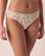 LA VIE EN ROSE AQUA SMOCKING Wide Waistband Bikini Bottom Ditsy floral 70300381 - View1