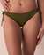 LA VIE EN ROSE AQUA WINTER MOSS Recycled Fibers Brazilian Bikini Bottom Olive 70300394 - View1