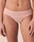 LA VIE EN ROSE Lace and Mesh Bikini Panty Peach 20300208 - View1