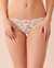 LA VIE EN ROSE Microfiber and Lace Thong Panty Butterfly 20200329 - View1