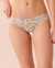 LA VIE EN ROSE Microfiber and Lace Thong Panty Angelic floral 20200329 - View1