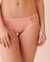 LA VIE EN ROSE Microfiber and Lace Bikini Panty Peach 20200330 - View1