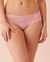 LA VIE EN ROSE Microfiber and Wide Lace Band Thong Panty Bright lilac 20200337 - View1