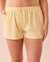 LA VIE EN ROSE Cotton Pyjama Shorts Light yellow 40200435 - View1
