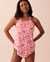 LA VIE EN ROSE AQUA LAGOON Halter Tankini Top Pink floral 70100478 - View1