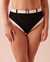 LA VIE EN ROSE AQUA RETRO High Waist Bikini Bottom Black 70300429 - View1