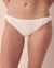 LA VIE EN ROSE AQUA TEXTURED Knotted Sides Bikini Bottom Vanilla 70300440 - View1
