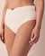 LA VIE EN ROSE AQUA TEXTURED High Waist Bikini Bottom Vanilla 70300441 - View1