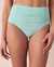 LA VIE EN ROSE AQUA TURQUOISE High Waist Bikini Bottom Aqua 70300449 - View1