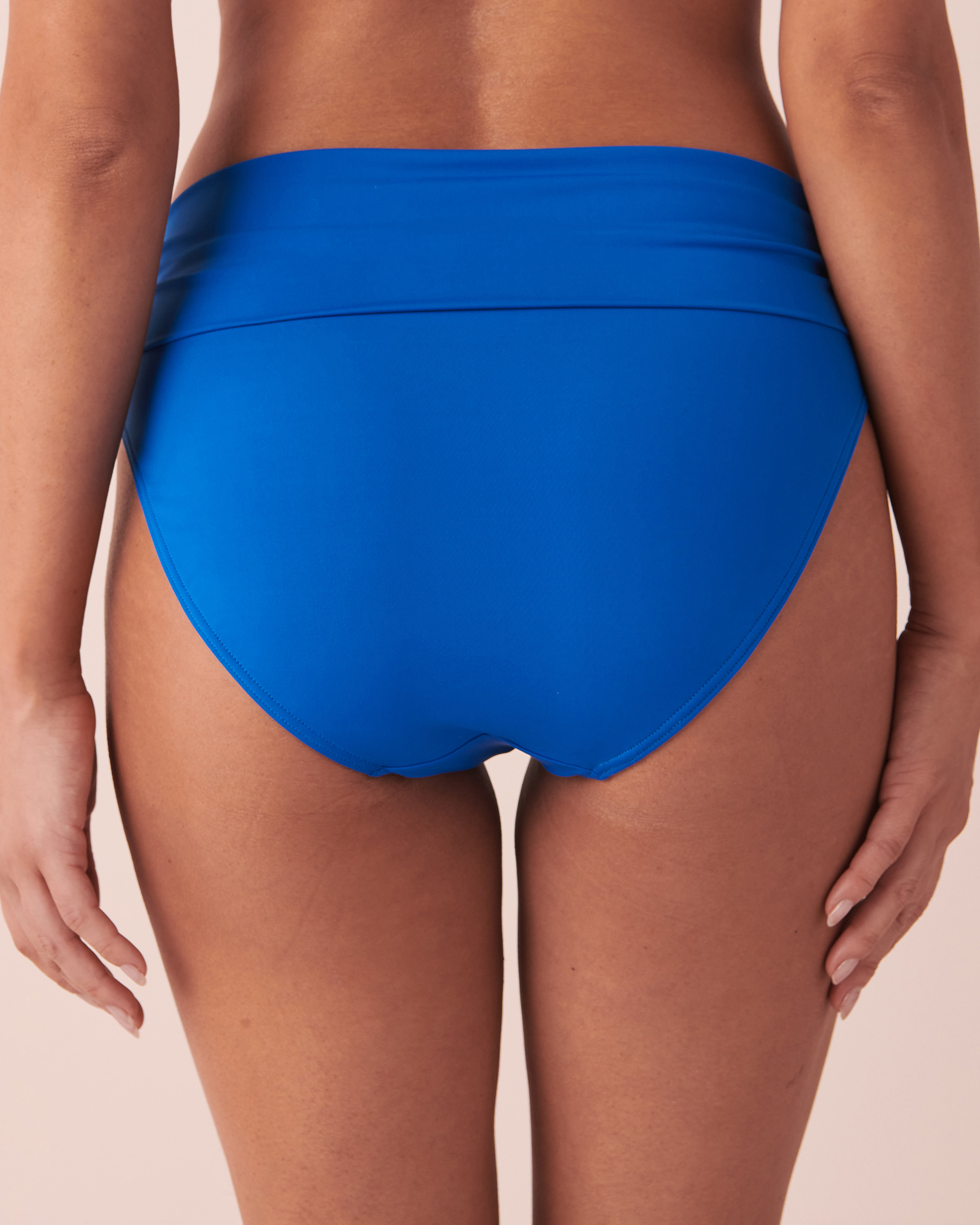 LA VIE EN ROSE AQUA SOLID Foldable Waistband Bikini Bottom Bright blue 70300485 - View2