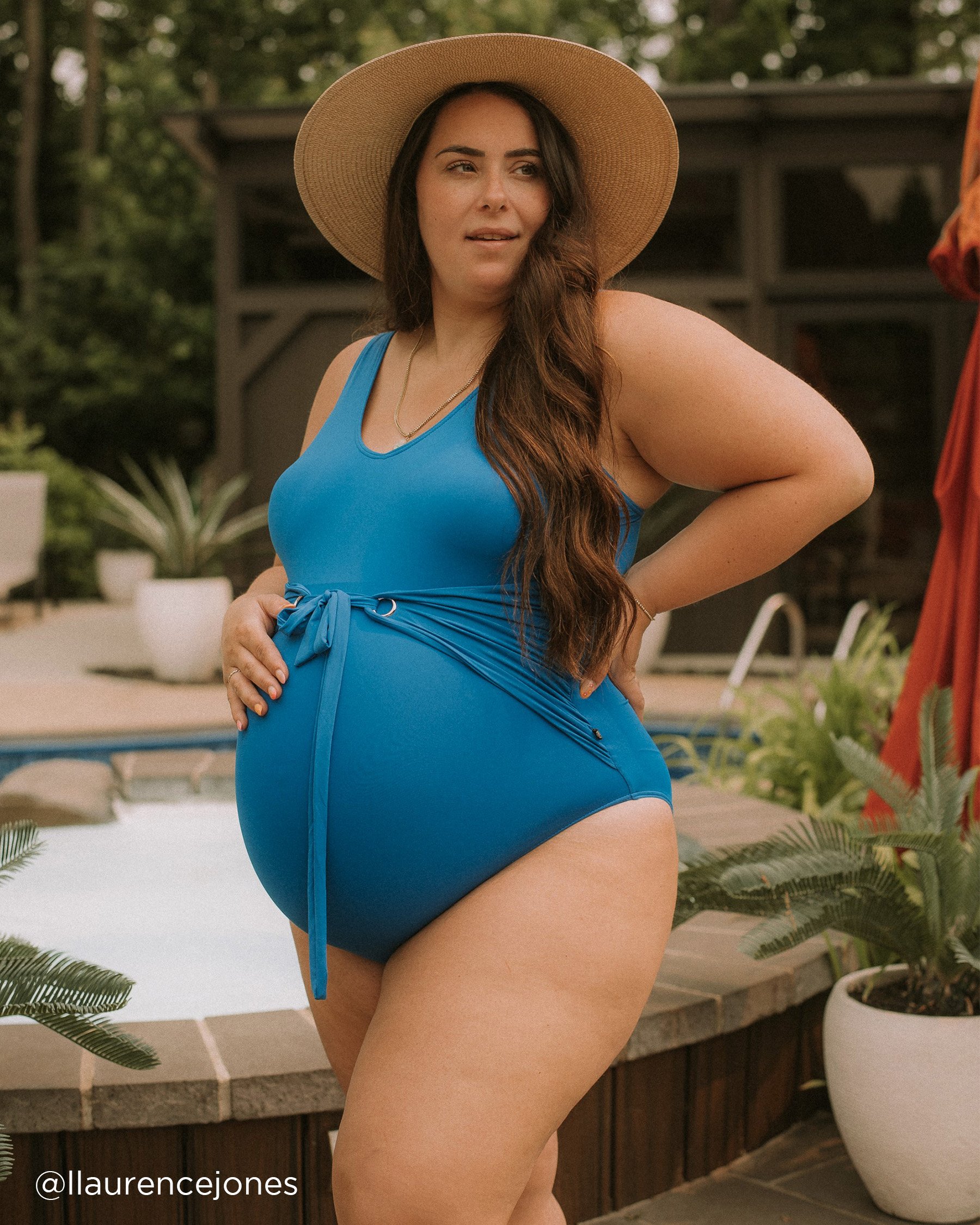 AQUAROSE SAMANTHA Fitted Waist One-piece Swimsuit Bright blue 70400079 - View9